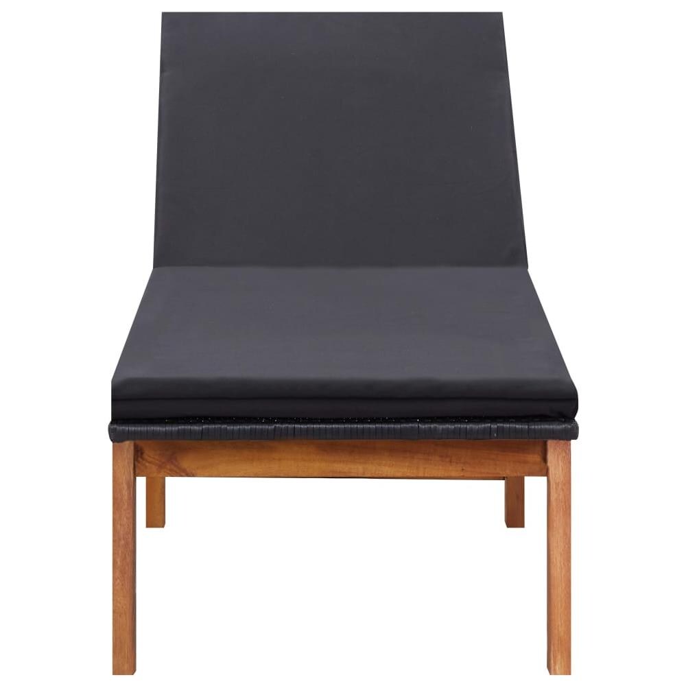 Lettini Prendisole 2 pz con Tavolo Polyrattan e Legno di Acacia - Foto 3