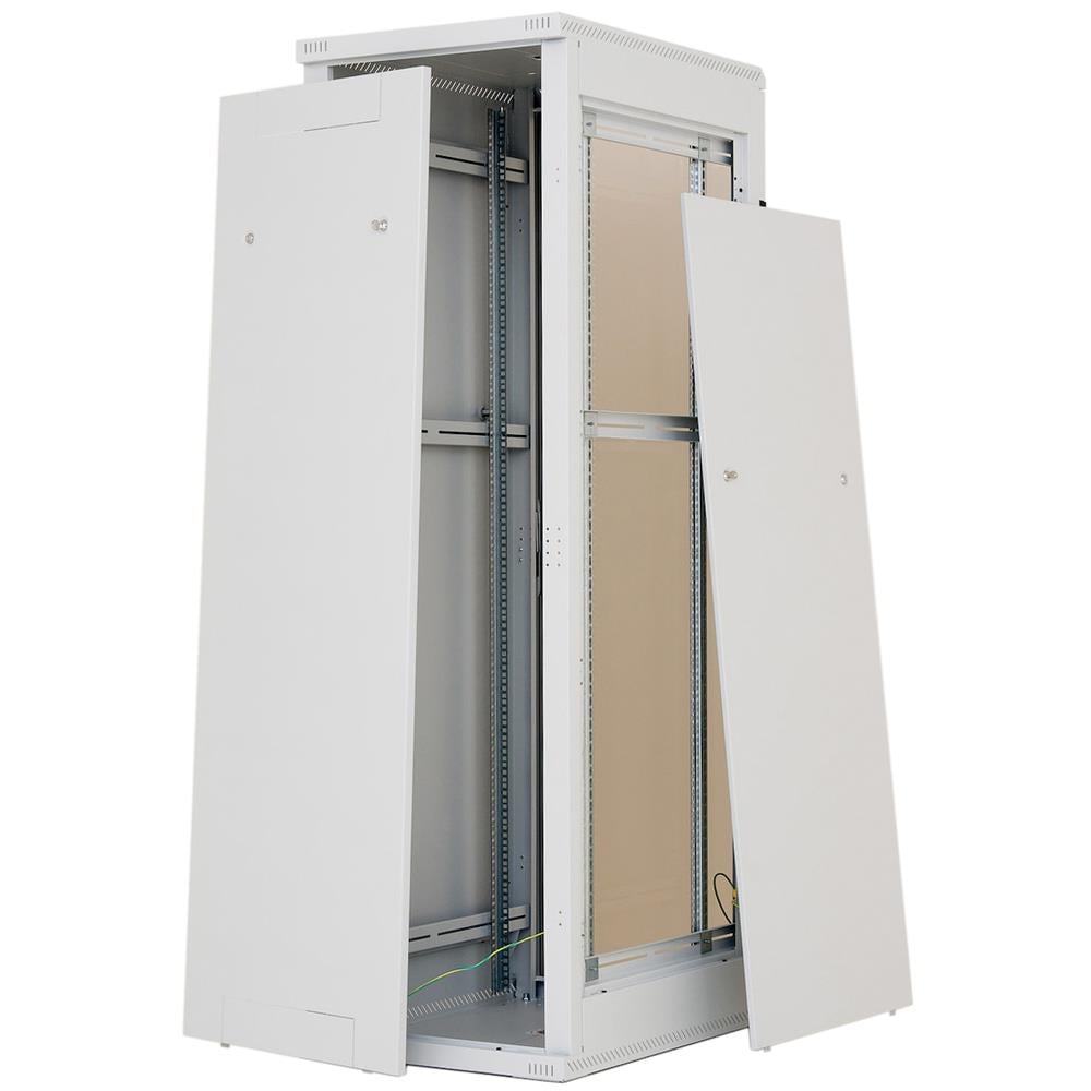 Free-standing cabinet RMA 600x900 15U left glass door, Libera installazione, Grigio, Acciaio inossidabile - Foto 1