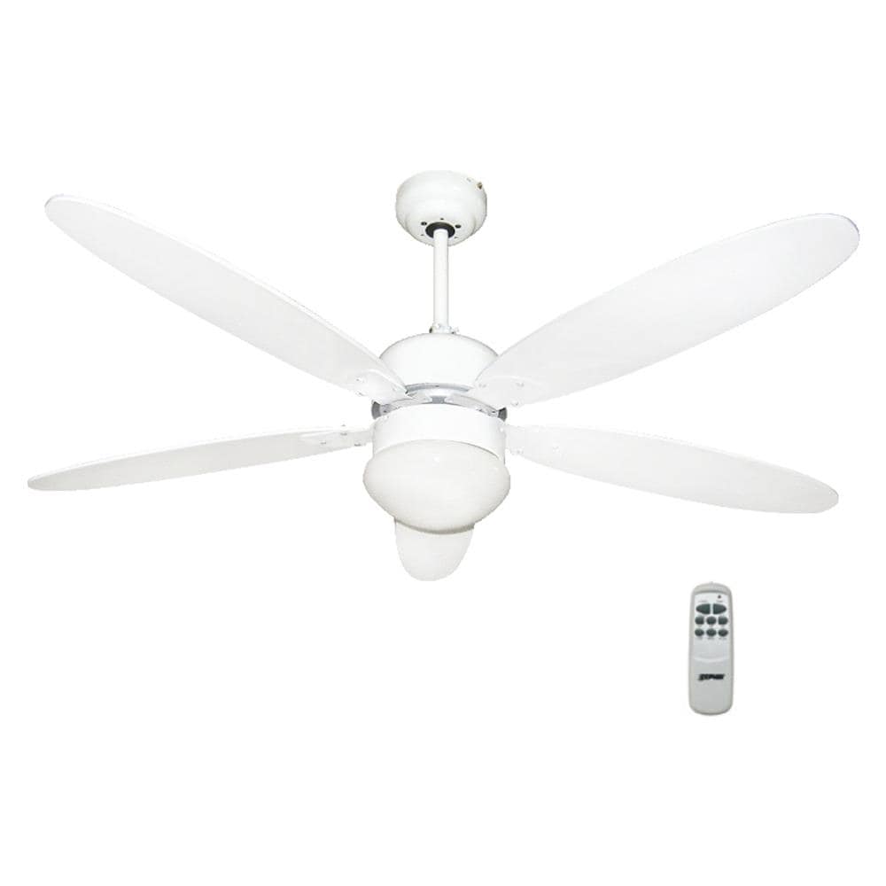 Ventilatore Sof. c / tel. +luce D. 130 5pale Bianco - Foto 2