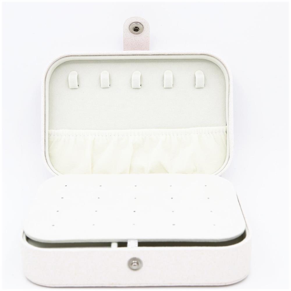 Portagioie 16x11x5 Cm In Pelle Pu White - Foto 2