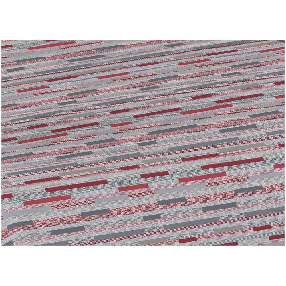 Copriletto Piquet Primavera Estate 100% Cotone Disegno 8230 Astratto Singolo Rosso - Foto 7