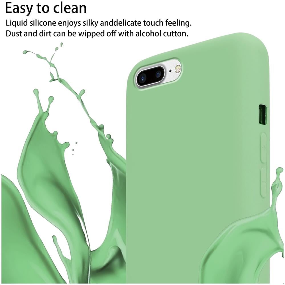 Catena Di Telefoni Cellulari Compatibile Con Apple Iphone 7 Plus / 7s Plus / 8 Plus In Liquid Verde Chiaro - Coperchio Di Protezione In Silicone Con Cordino Regolabile In Lunghezza - Foto 2