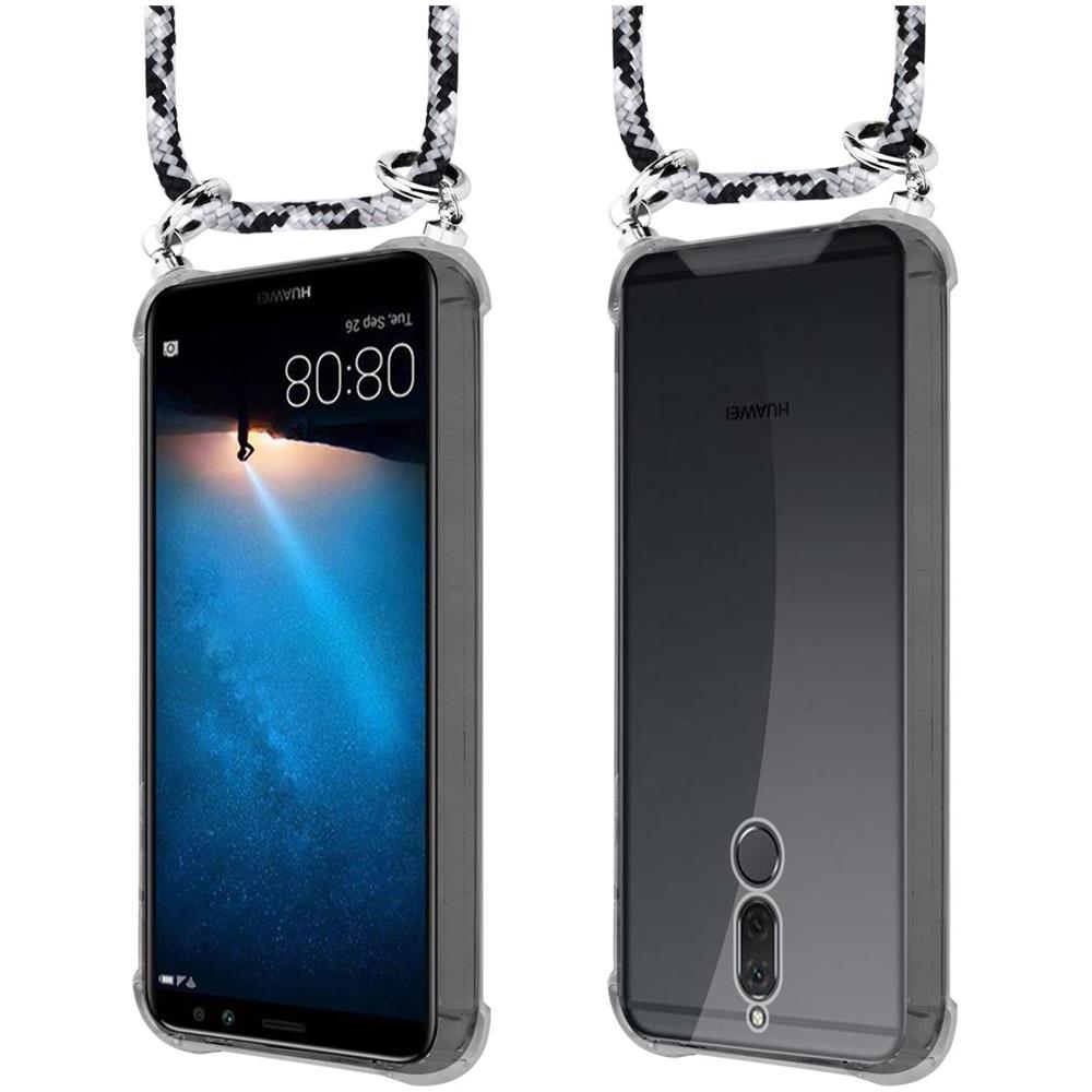 Catena Di Telefoni Cellulari Compatibile Con Huawei Mate 10 Lite In Nero Camouflage - Coperchio Protettivo In Silicone Con Anelli D'argento, Cinturino In Corda E Custodia Staccabile - Foto 8