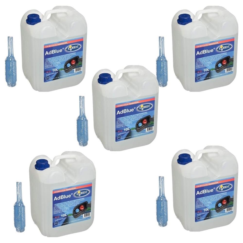Lubex Ad Blue Additivo 5 Taniche Con Beccuccio Litri 10 Ognuno - Foto 1