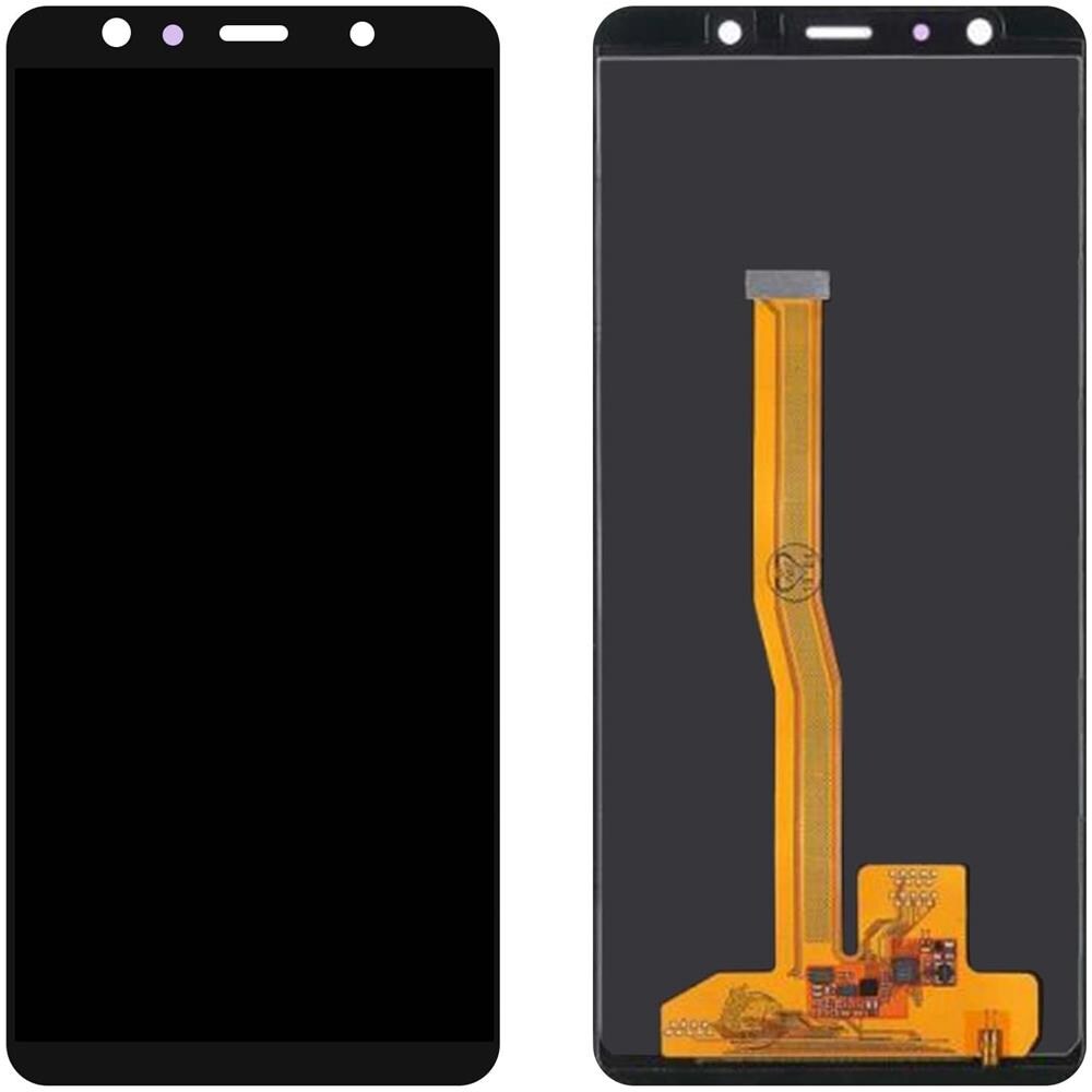 Blocco Completo Samsung Galaxy A7 2018 Schermo Lcd Vetro Touch Compatibile Nero - Foto 1