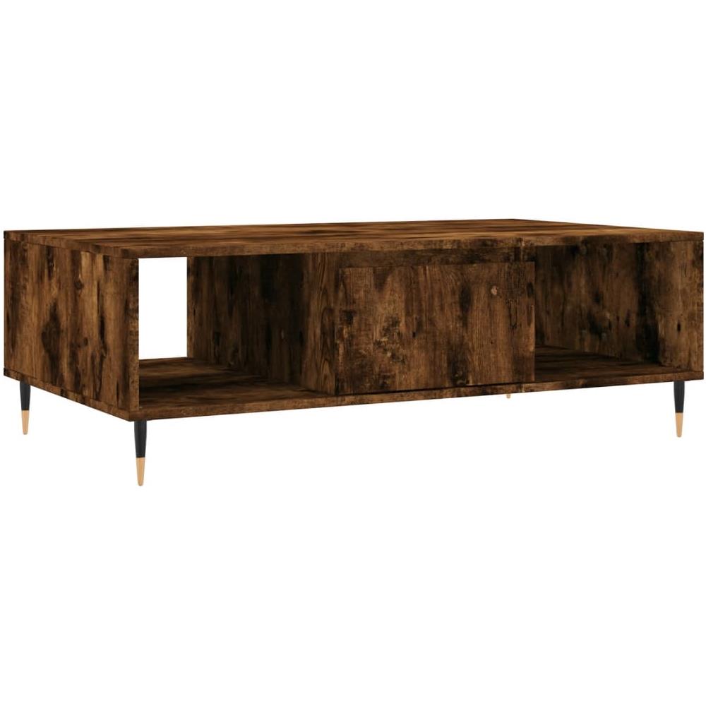 Tavolino Da Salotto Rovere Fumo 104x60x35 Cm Legno Multistrato - Foto 2