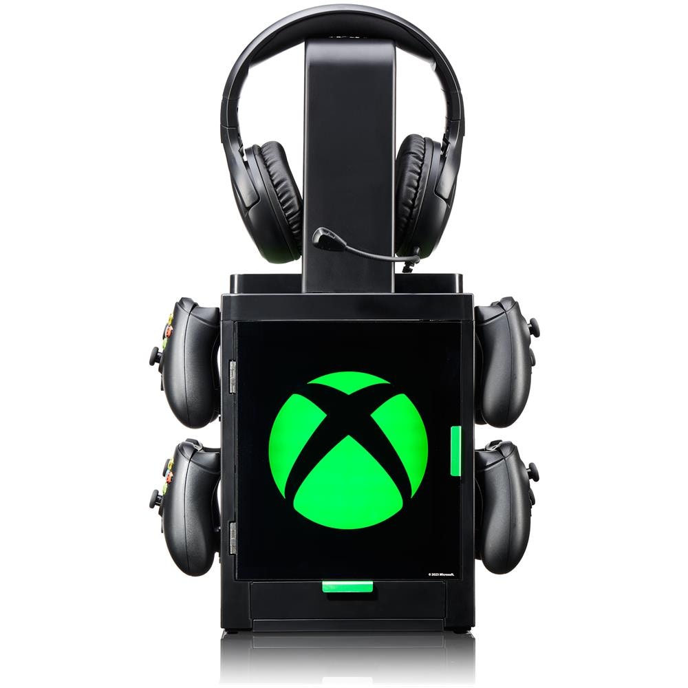 Armadietto Da Gioco Ispirato Al Logo Della Xbox Light Per 4 Controller - 10 Giochi - 1 Auricolare - Foto 2