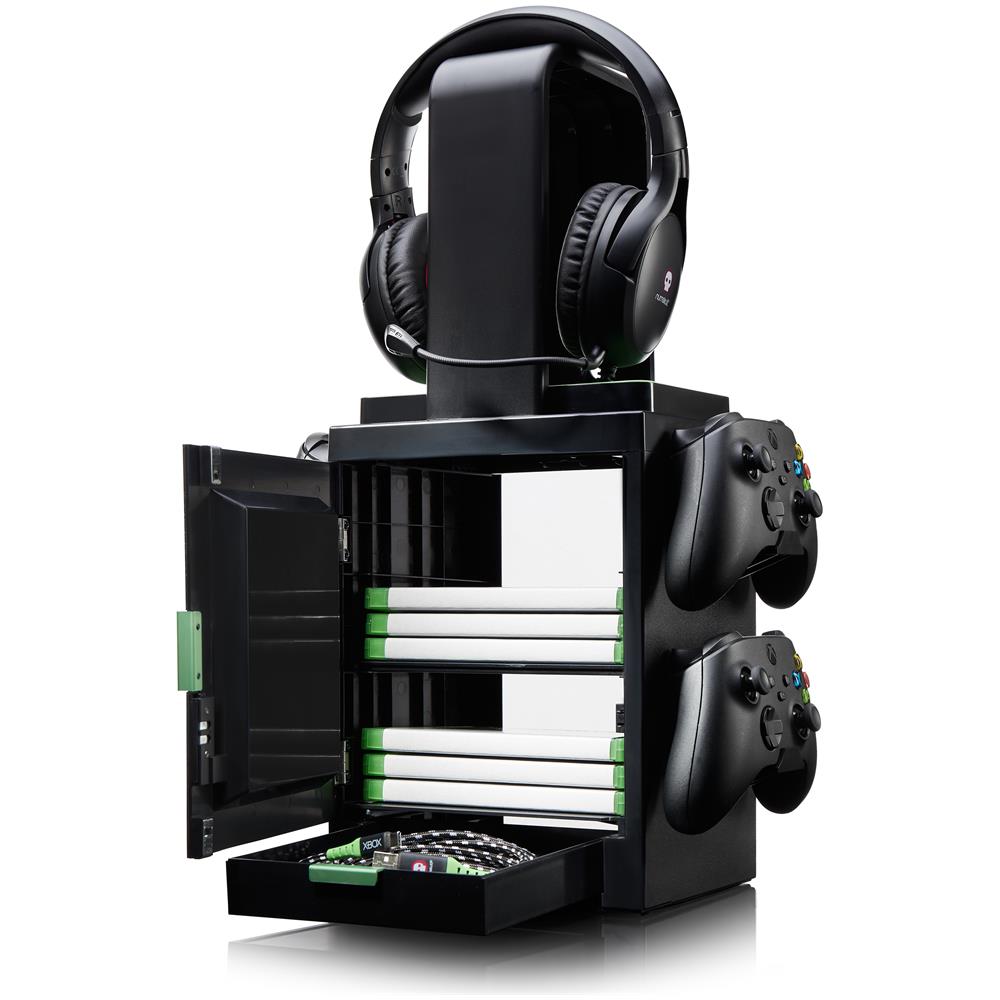 Armadietto Da Gioco Ispirato Al Logo Della Xbox Light Per 4 Controller - 10 Giochi - 1 Auricolare - Foto 7