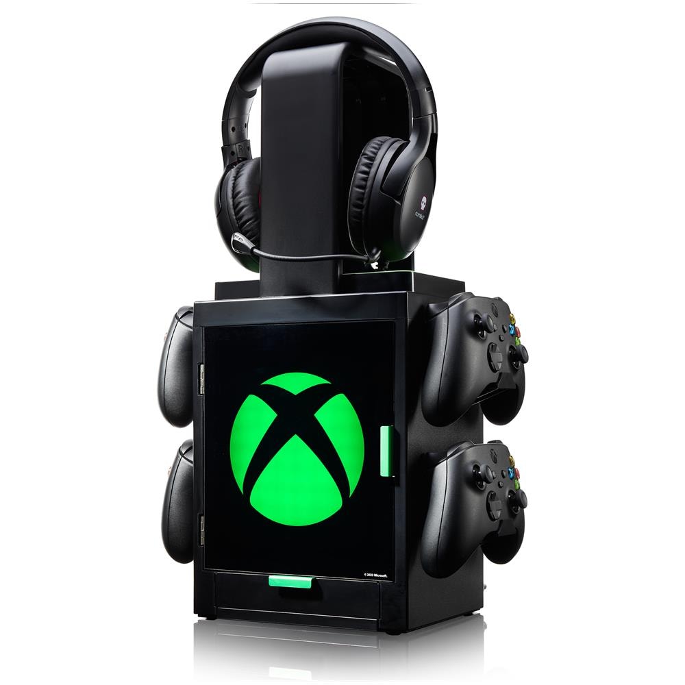 Armadietto Da Gioco Ispirato Al Logo Della Xbox Light Per 4 Controller - 10 Giochi - 1 Auricolare - Foto 1