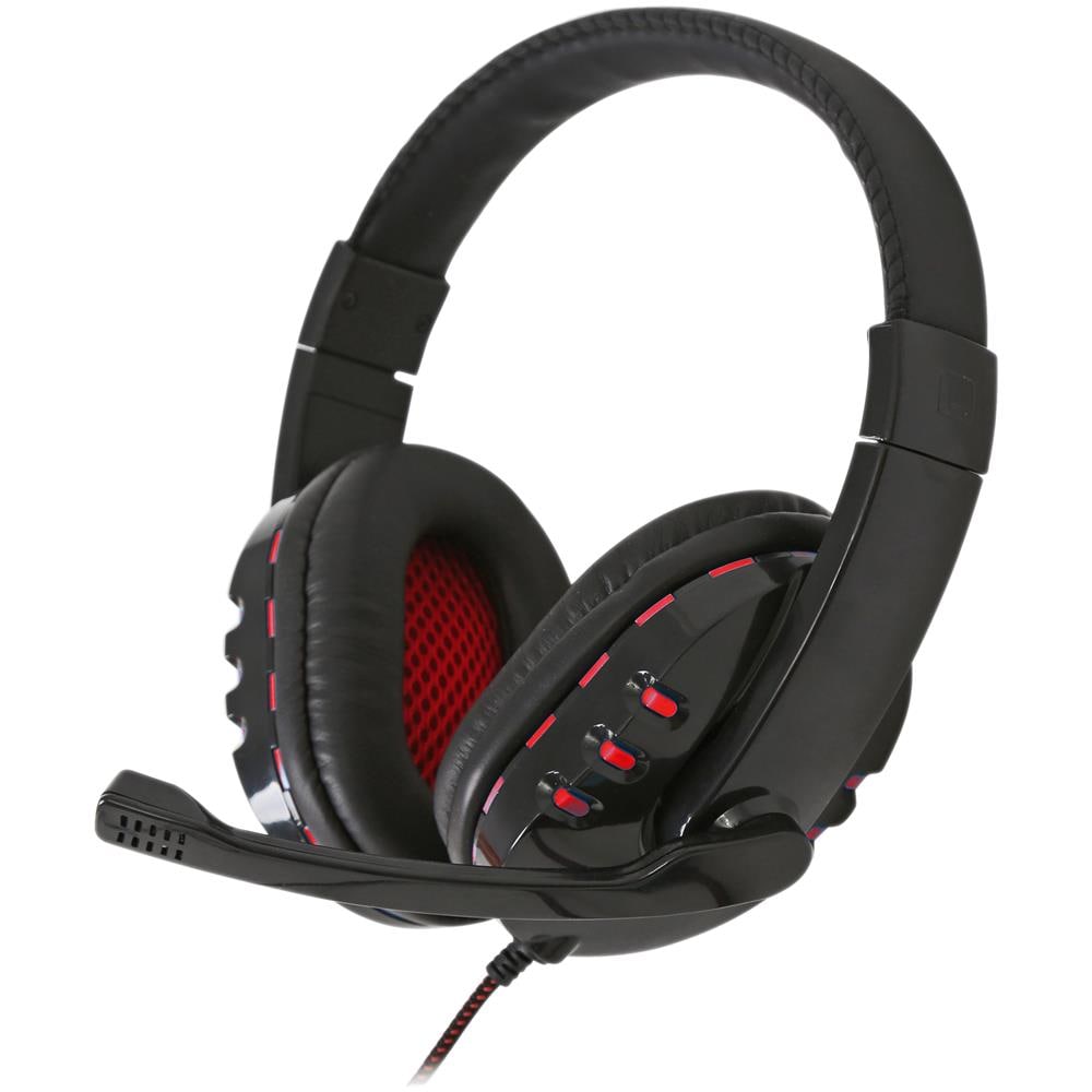 FH-5401 Auricolare Cablato A Padiglione Musica e Chiamate USB tipo A Nero, Rosso - Foto 1