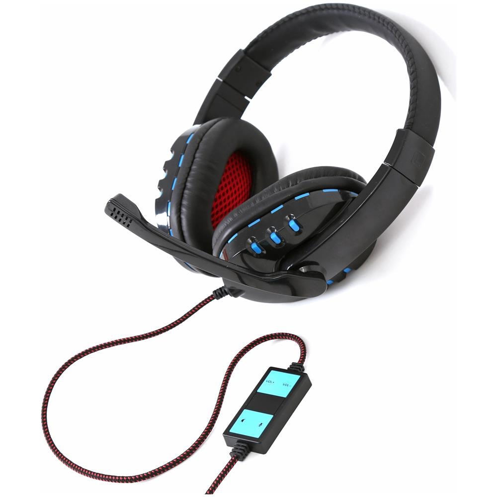 FH-5401 Auricolare Cablato A Padiglione Musica e Chiamate USB tipo A Nero, Rosso - Foto 2