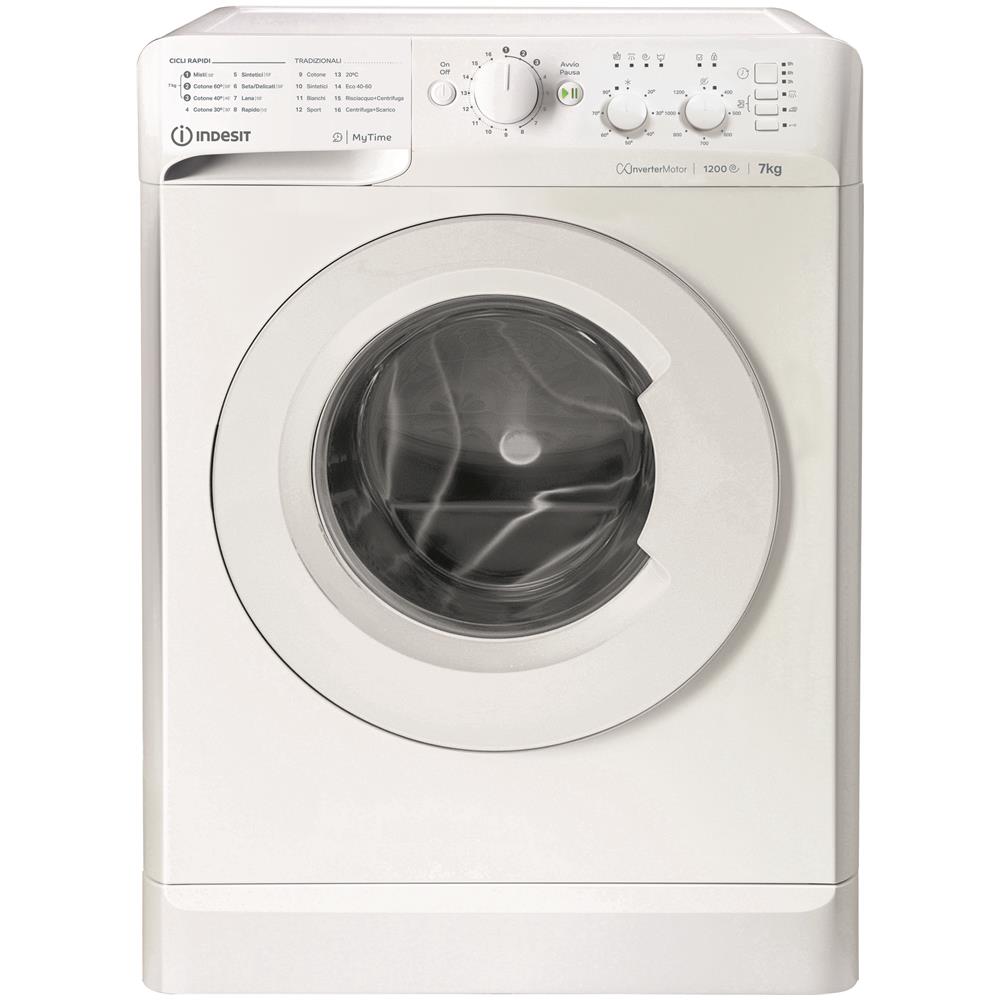 Lavatrice Standard MTWC 71296 W Bianca 7 Kg Classe A Centrifuga 1200 giri - Foto 1