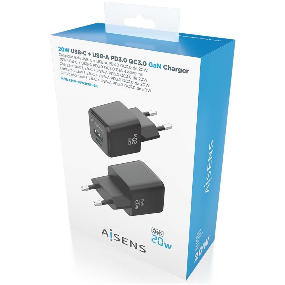ASCH-20W2P011-BK Caricabatterie per dispositivi mobili Universale Nero AC Ricarica rapida Interno - Foto 6