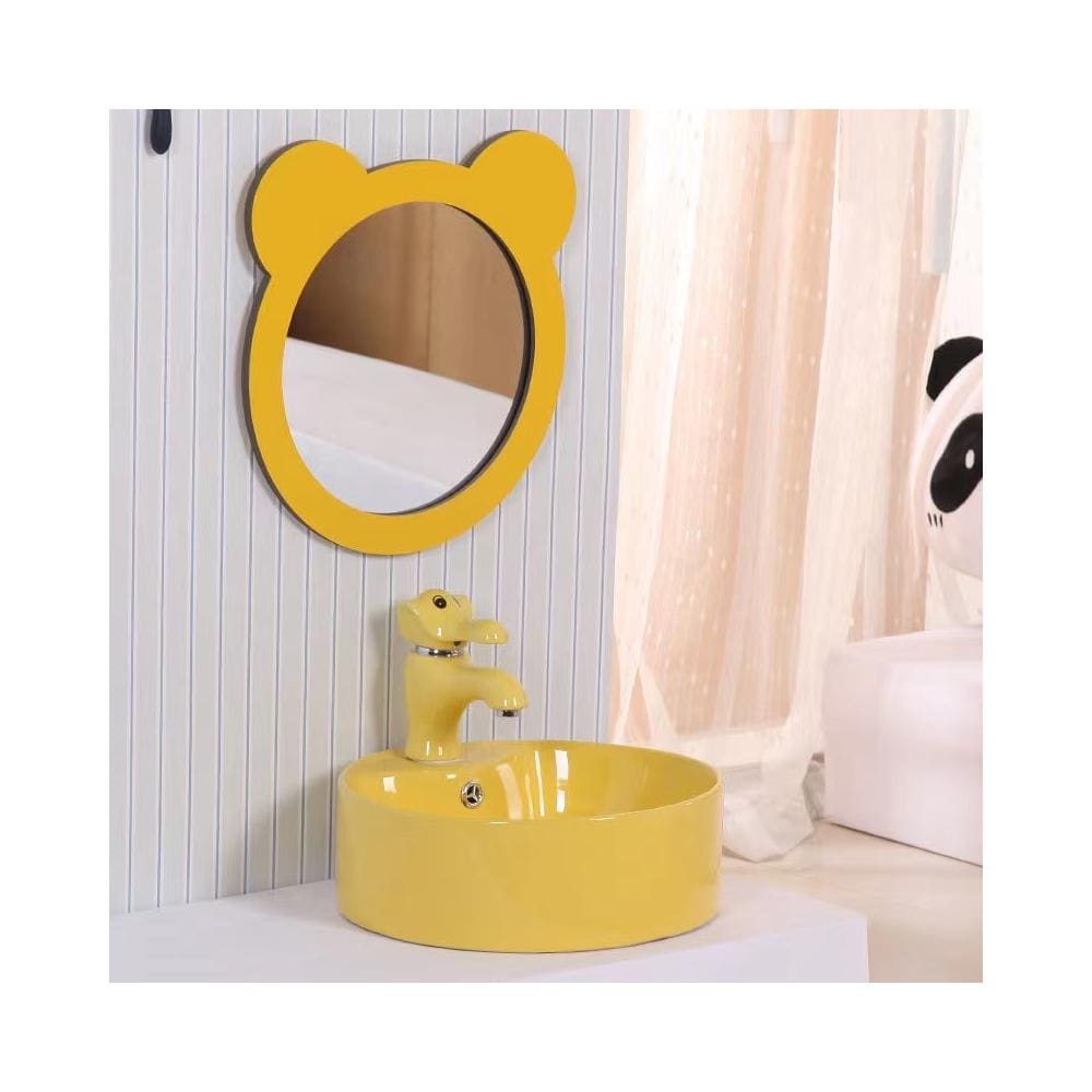 Rubinetto per lavabo da bagno, Blackswan, tipo M291 Elephant, modello giallo, misura 16 cm - Foto 2