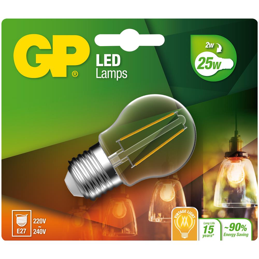 IC-GP472106 - Lampadina LED E27 Bianco Caldo 2W Filamento Classe A++ - Foto 2