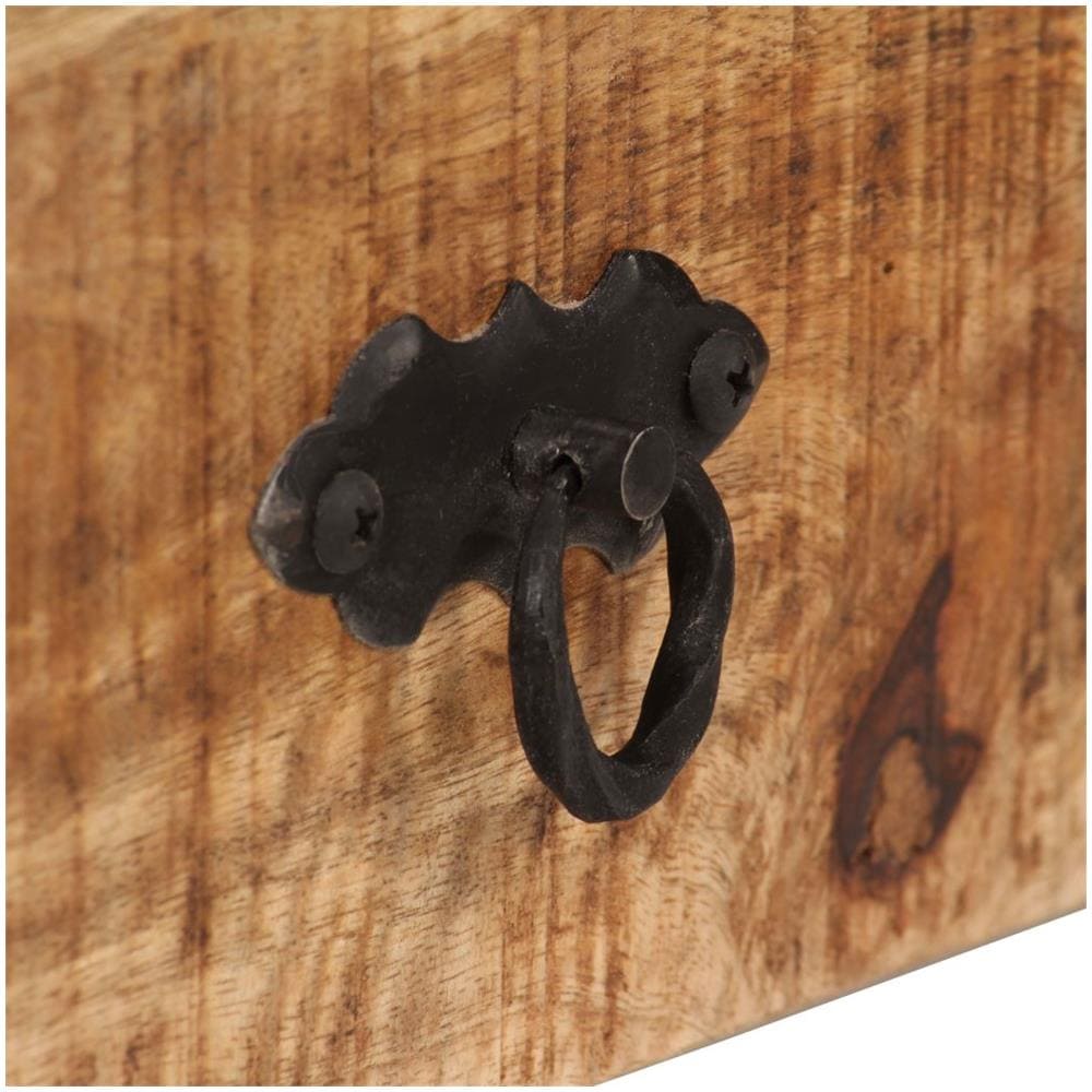 Mobile Porta TV in Legno Massello di Mango 120x30x40 cm - Foto 7