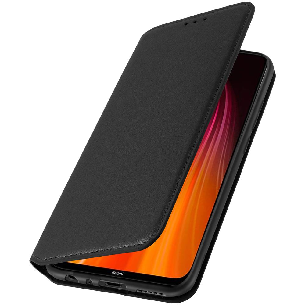 Custodia Xiaomi Redmi Note 8 / Note 8 2021 Portacarte Supporto Similpelle Nero - Foto 5