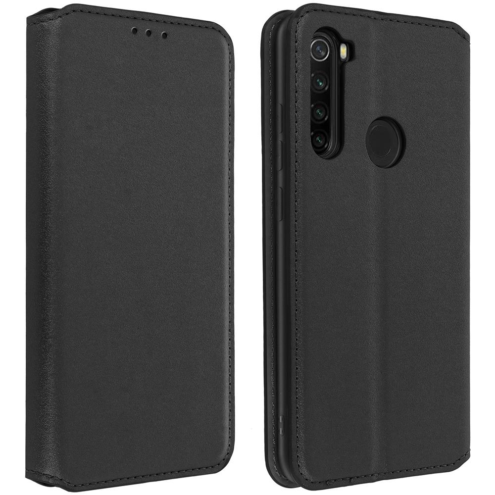 Custodia Xiaomi Redmi Note 8 / Note 8 2021 Portacarte Supporto Similpelle Nero - Foto 1