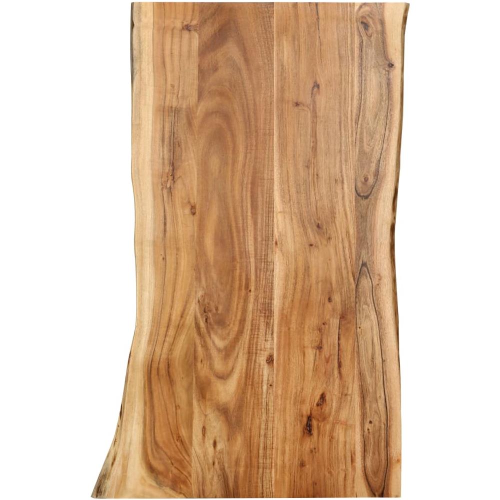 Piano del Tavolo in Legno Massello di Acacia 118x (50-60) x3,8 cm - Foto 1