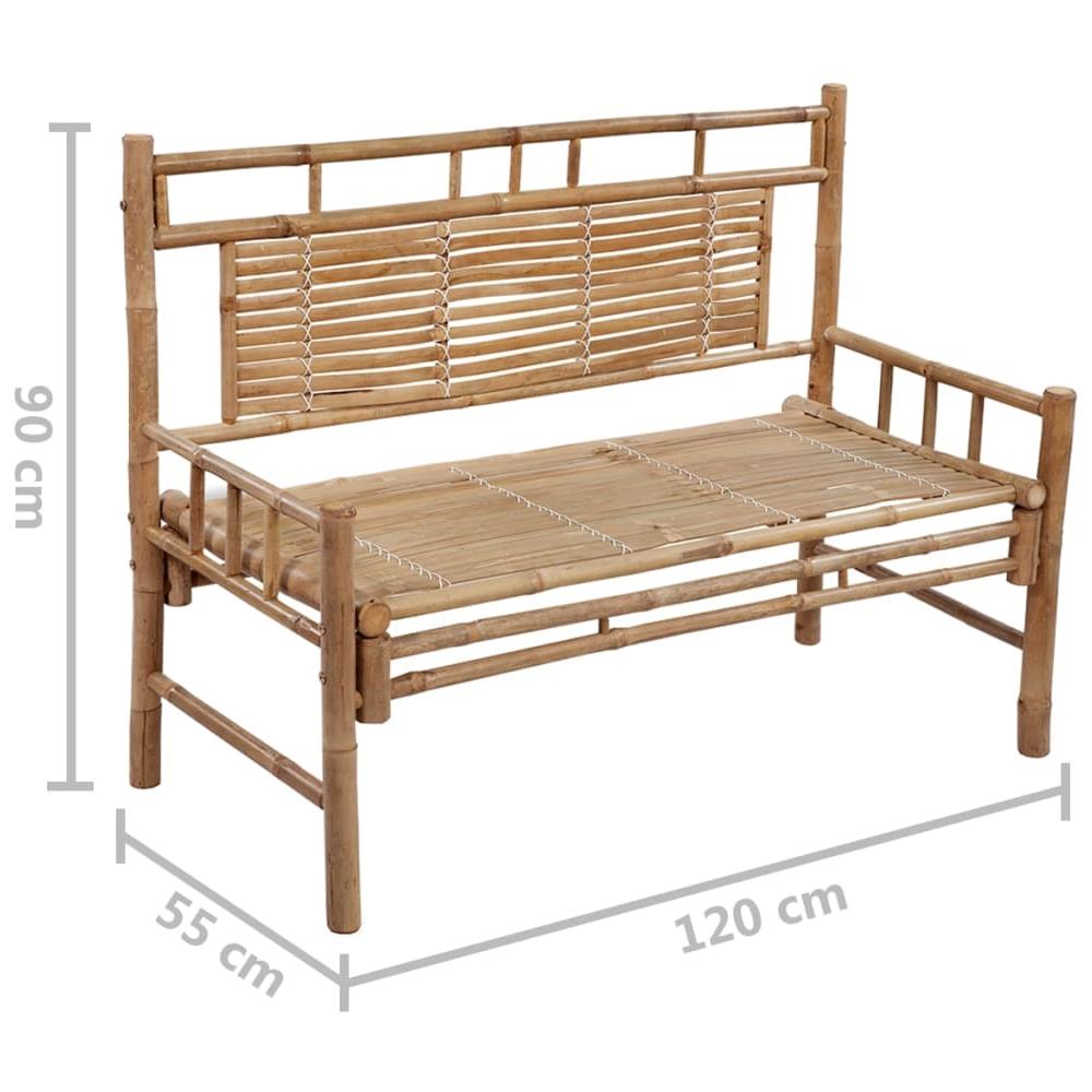 Panca Da Giardino Con Cuscino 120 Cm In Bamb? - Foto 8