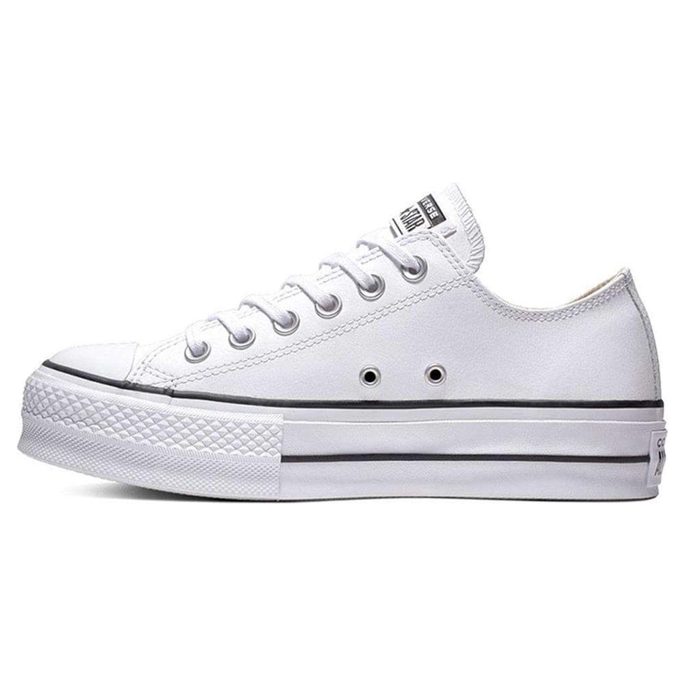 Scarpe Chuck Taylor All Star Lift Clean Leather Ox Taglia 37.5 Codice 561680c Bianco - Foto 2
