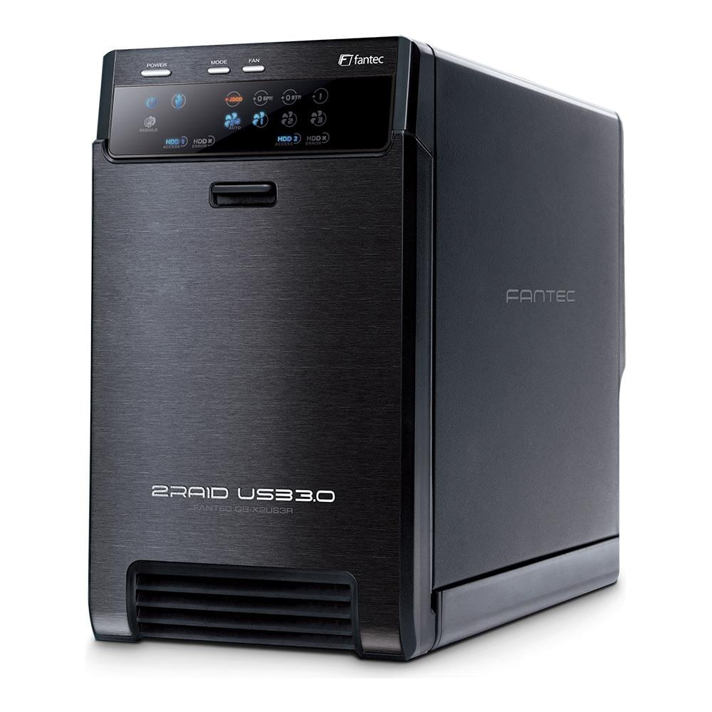 Nas QB-X2US3R SATA, Seriale ATA II, Serial ATA III, 0, 1, BIG, JBOD, NAS, Mini Tower, Attivo, Nero - Foto 1