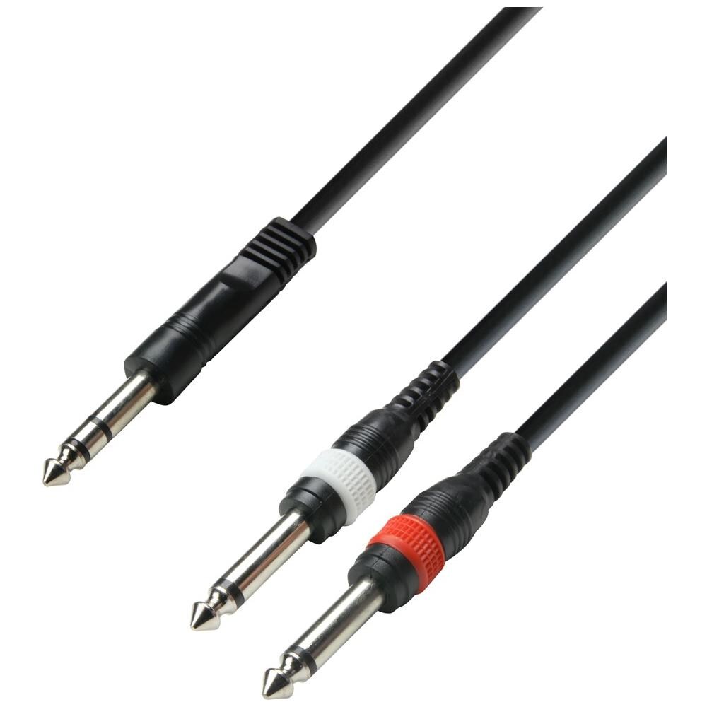 K3 YVPP 0300 3m 6.35mm TRS 6.35mm TRS Nero cavo audio - Foto 1