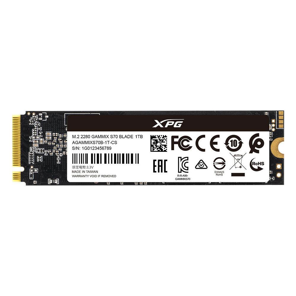 SSD XPG GAMIX S70 LAMA 1 TB PCIe 4x4 7,4/5,5 GB Colore Nero - Foto 5