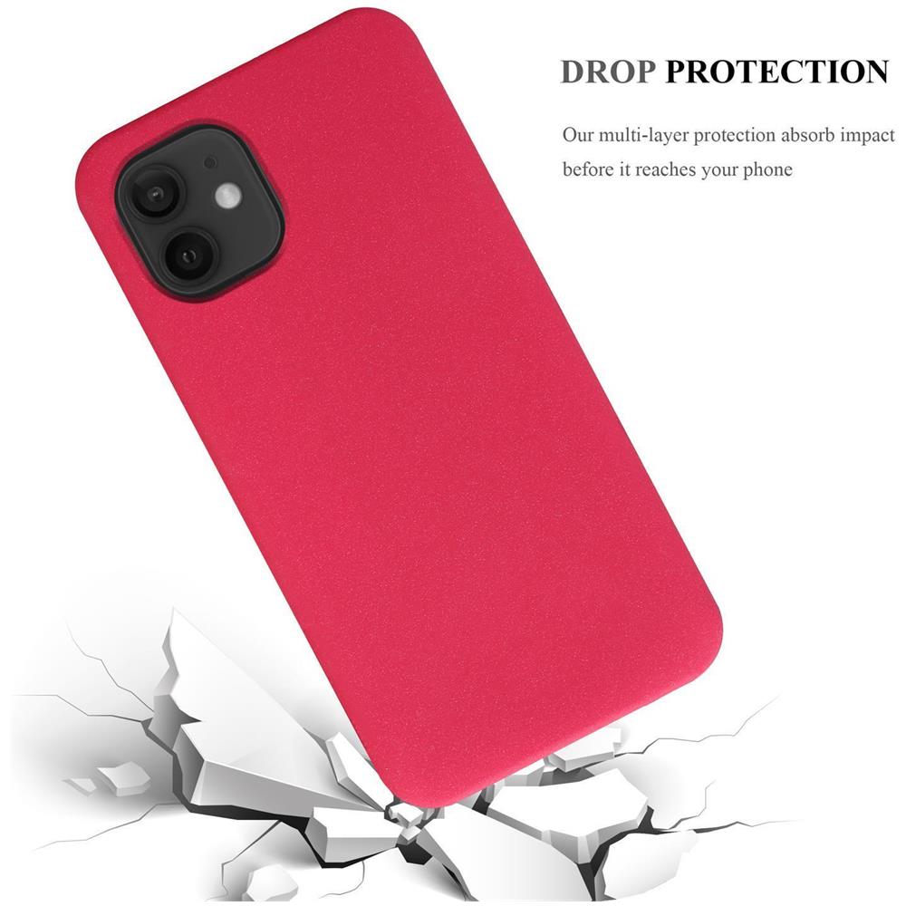 Custodia Compatibile Con Apple Iphone 12 / Iphone 12 Pro (6,1"" Zoll) In Frost Rosso - Coperchio Protettivo In Silicone Tpu Flessibile - Foto 7