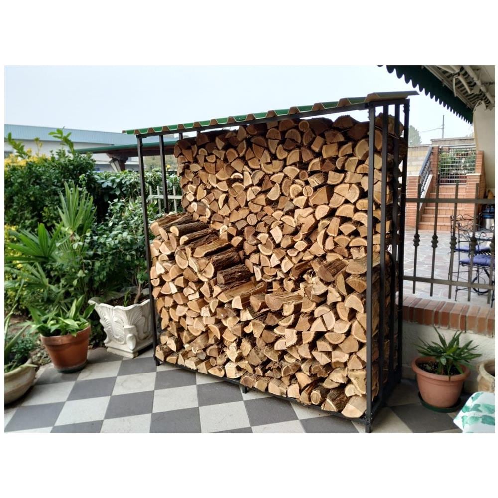 Legnaia Tettoia In Acciaio Verniciato Antracite Eco 180x70xh200 Cm - Foto 2