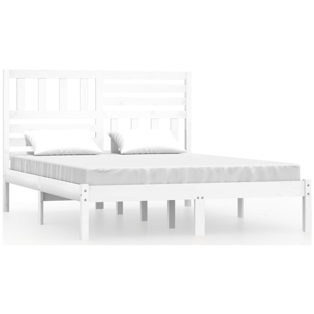 Giroletto Bianco 120x190 cm Small Double Legno Massello di Pino - Foto 2