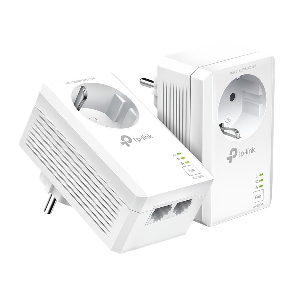 TL-PA7027P KIT adattatore di rete PowerLine 1000 Mbit /s Collegamento ethernet LAN Bianco 2 pz - Foto 1