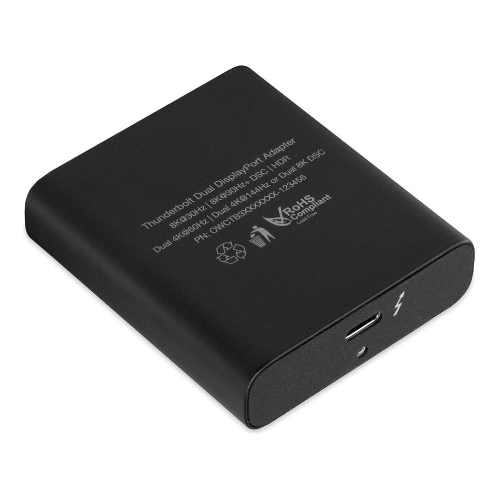 Thunderbolt Dual DisplayPort Adapter adattatore grafico USB 7680 x 4320 Pixel Nero - Foto 2
