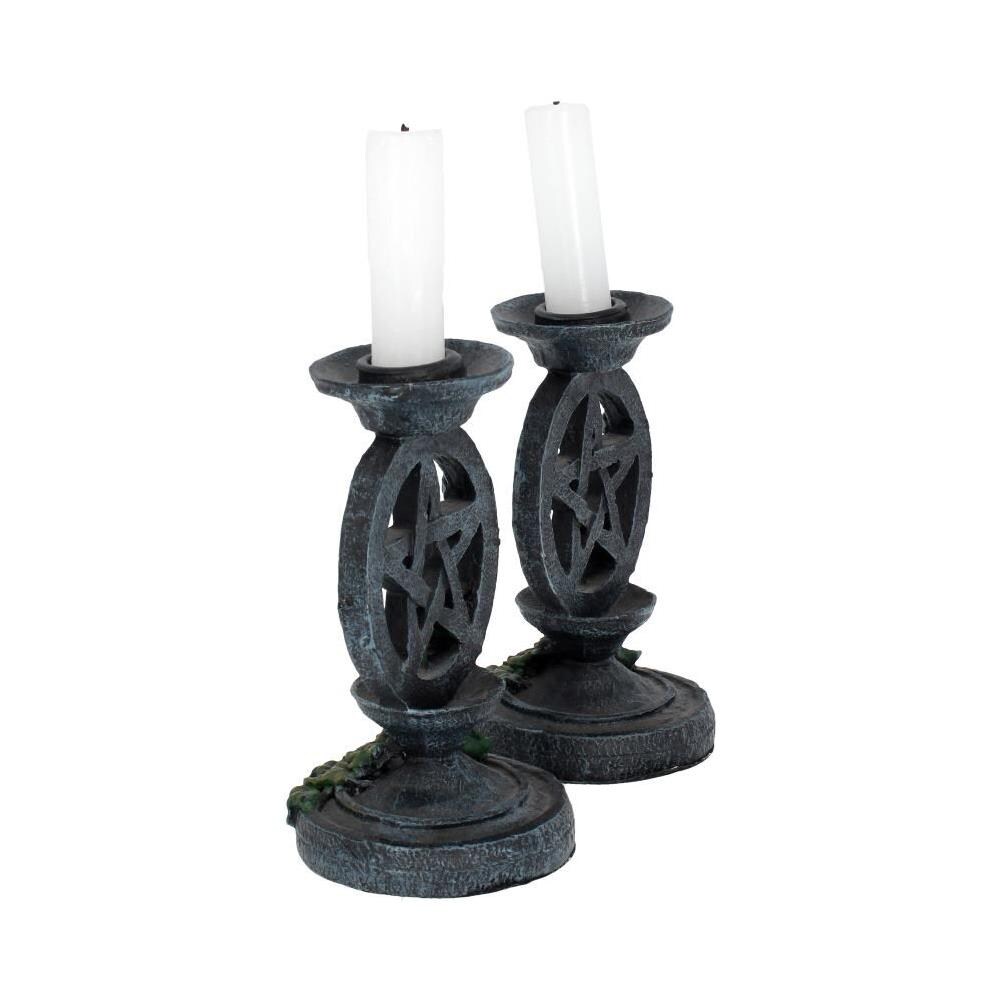 Nemesis Now - Aged Pentagram Candlesticks 13.4cm - Foto 7
