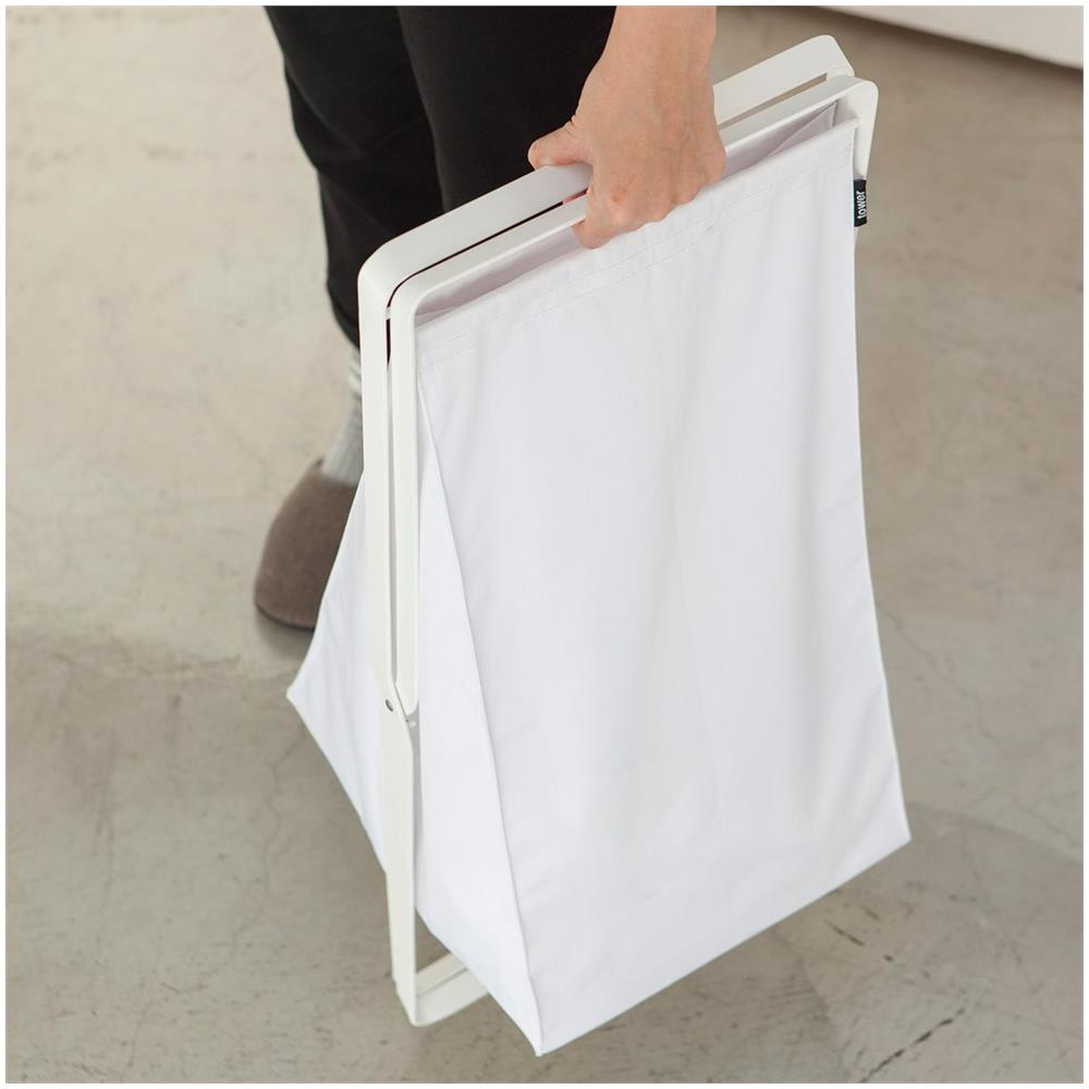 Cestino In Lino In Tessuto Pieghevole - Foto 4