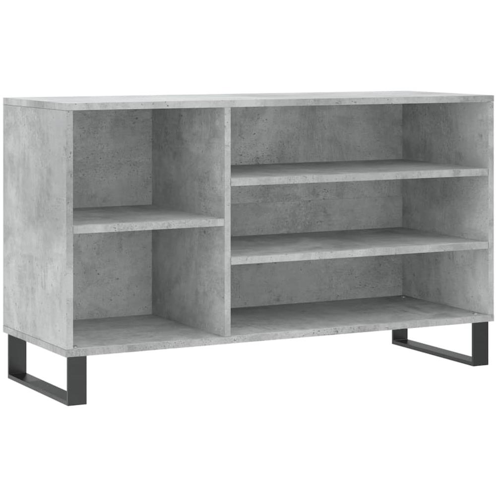 Scarpiera Grigio Cemento 102x36x60 Cm In Legno Multistrato - Foto 2