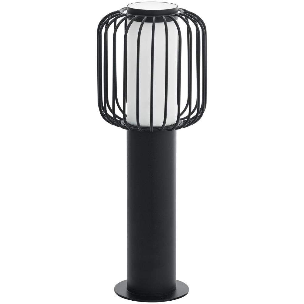 Lampada Industrial Da Esterno Ravello 1 Luce Acciaio Zincato Nero H45cm - Foto 1
