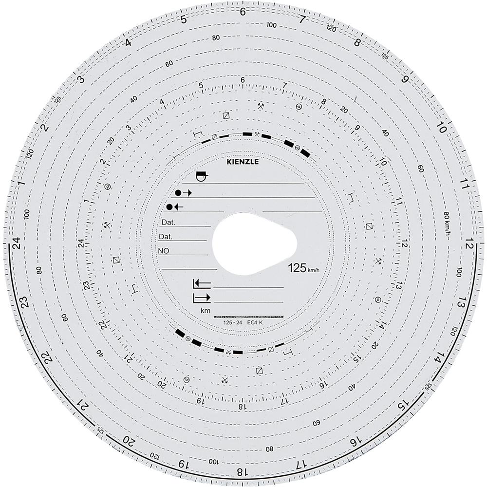 Original Kienzle, Set 100 Pz Dischi Tachigrafo Omologati - 125 Km /h - Foto 1