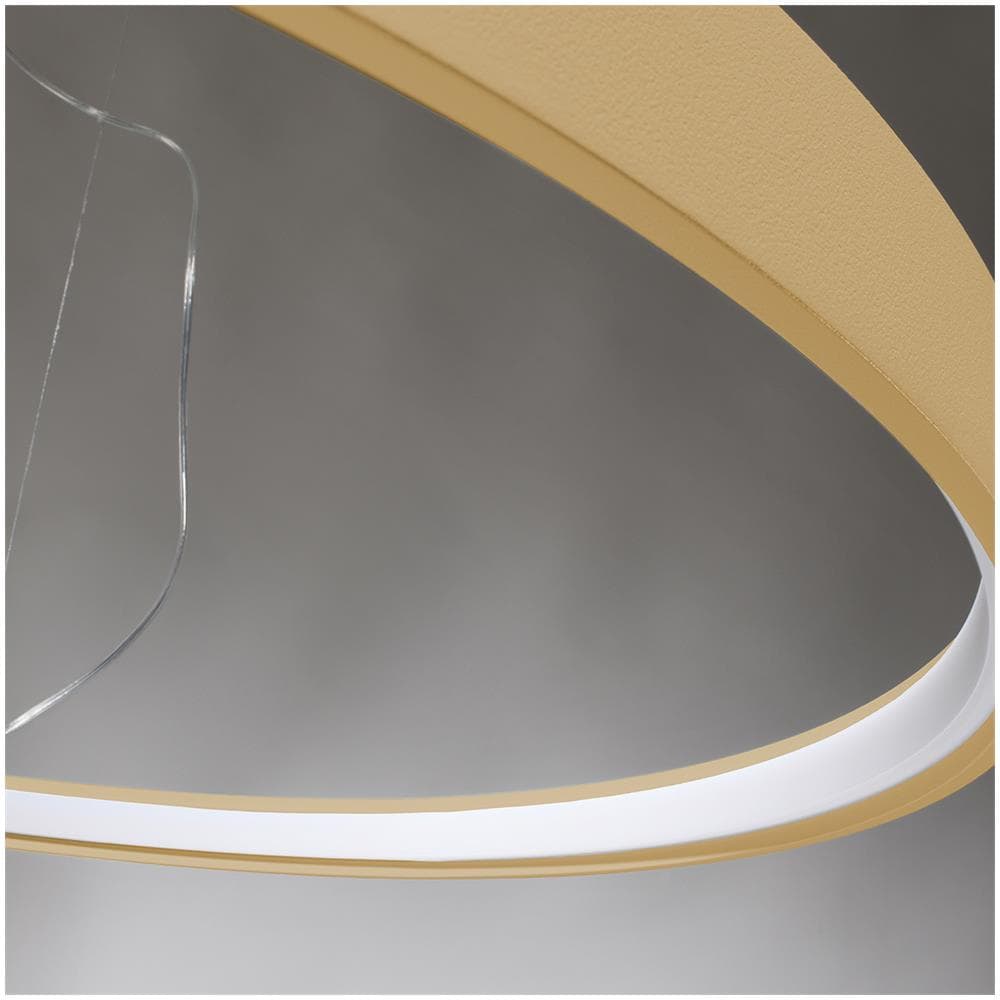 Sollux Lighting Lampadario Rio 78 Golden Led 3000k Th. 174 - Moderno Lampadario D'oro 150x78x78 Cm - Foto 1