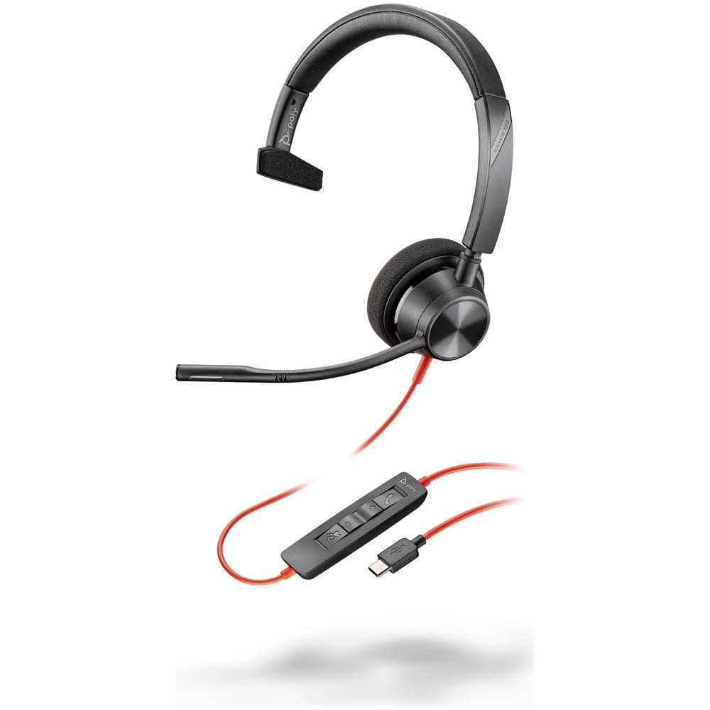 Cuffie monoaurali Blackwire 3310 con connettore USB-C + adattatore USB-C /A - Foto 1