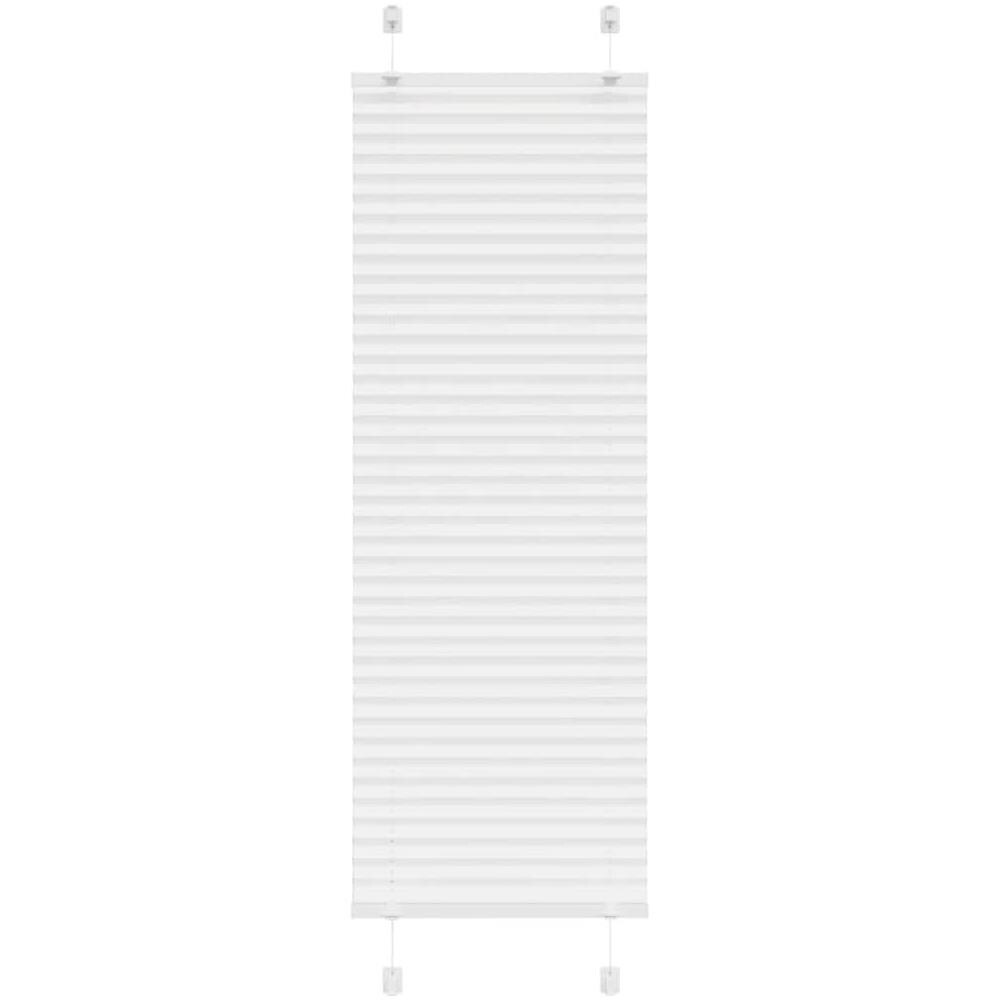 Tenda Plissettata Bianca 50x100 cm Larghezza Tessuto 49,4 cm - Foto 1