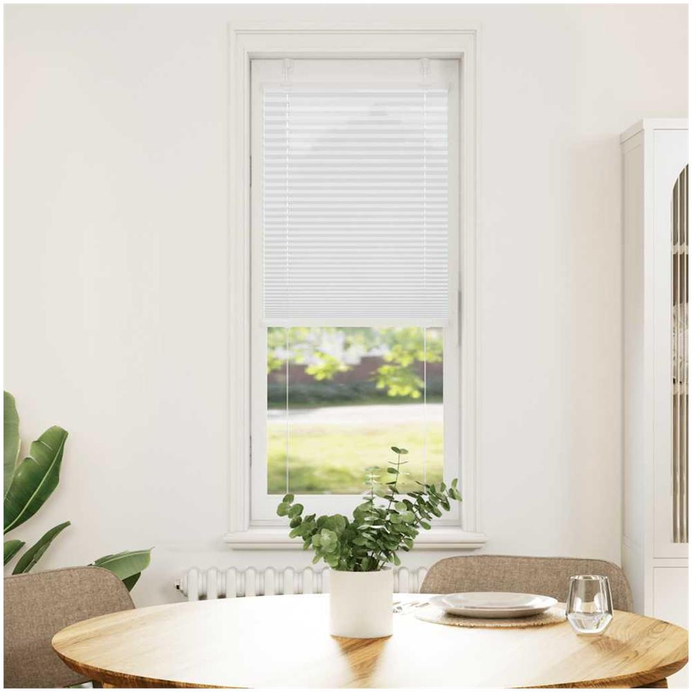 Tenda Plissettata Bianca 50x100 cm Larghezza Tessuto 49,4 cm - Foto 2