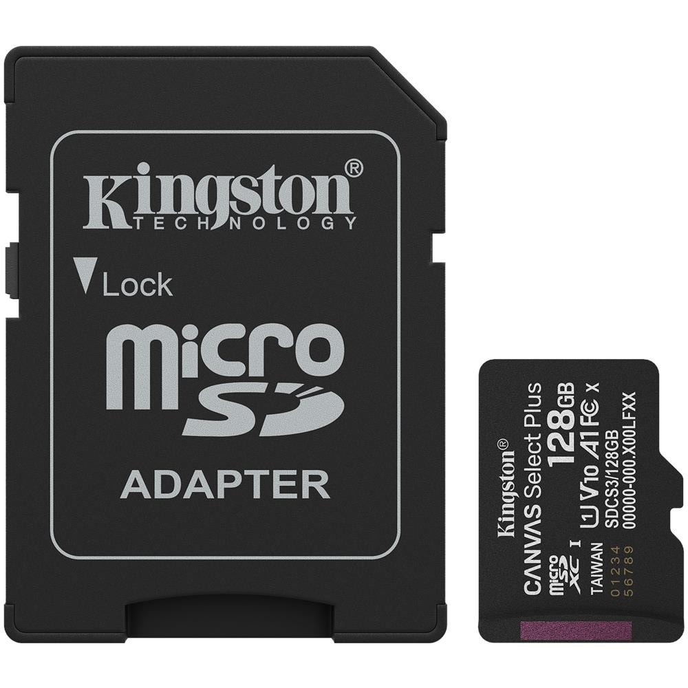 Technology 128GB microSDXC Canvas Select Plus Gen3 150MB /s A1 (Adattatore SD incluso) - Foto 1