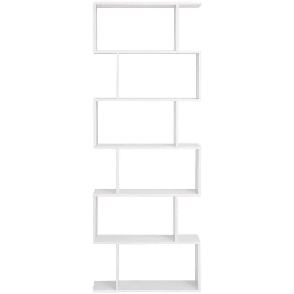 BOOKSHELF LBC61WT Mensola in melamina bianca per soggiorno - Foto 1