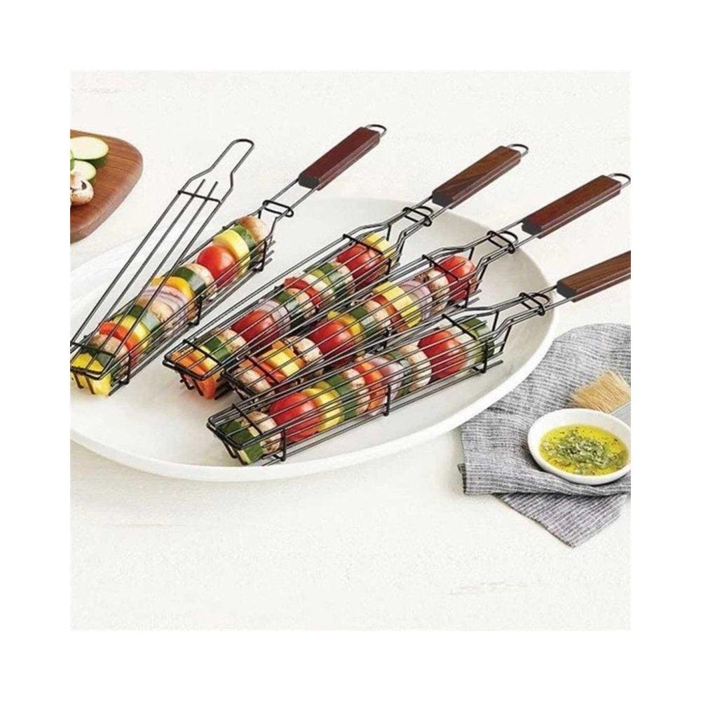 CESTO PER SPIEDINI DI VERDURE GRIGLIATO Cestino per barbecue antiaderente - Foto 2