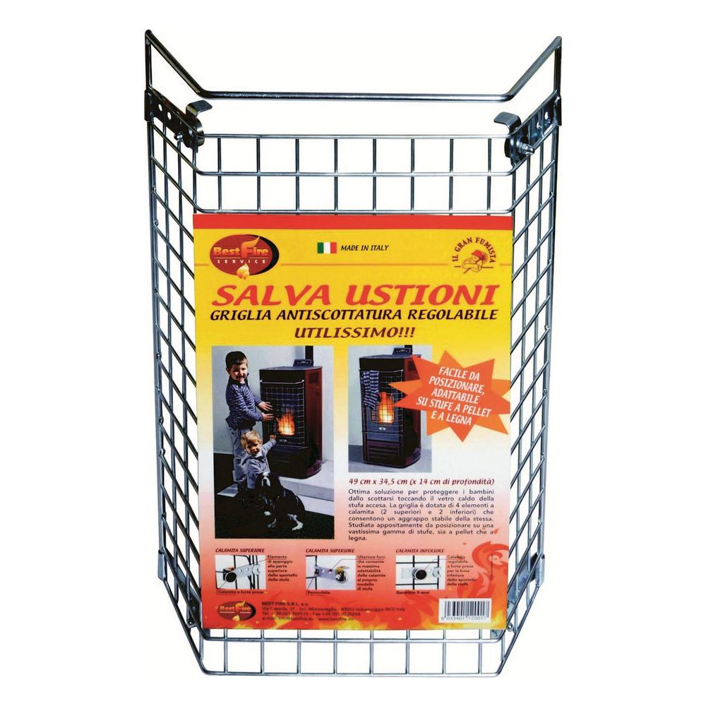 Griglia Salva Ustioni, 4 Calamite, L. 34,5xp. 14xh. 49 Cm - Foto 2