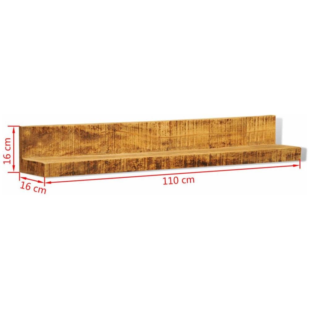 Mensole A Muro In Legno Massiccio 2 Articoli - Foto 17