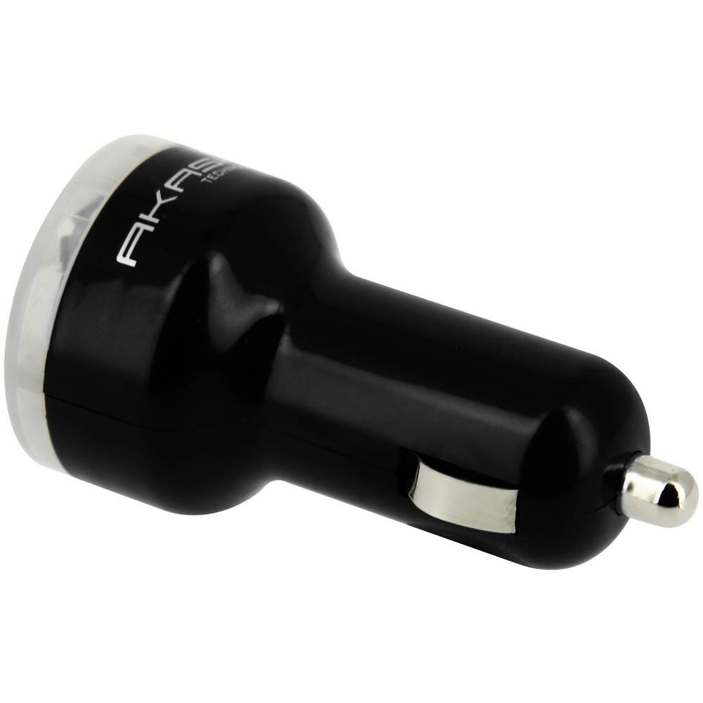 Caricabatterie Accendisigari 2xusb 2.4a Smartphone E Tablet - Nero - Foto 2