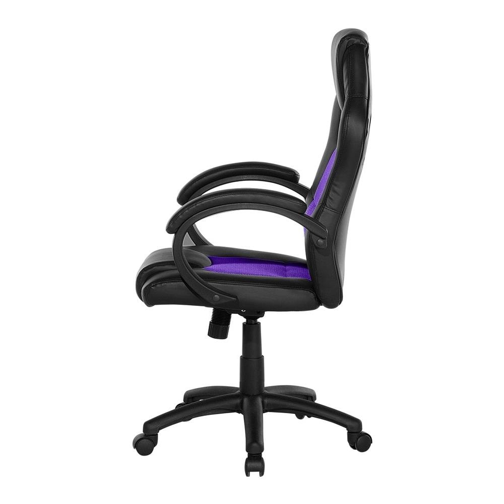 Sedia Da Ufficio In Ecopelle Viola Rest - Foto 2
