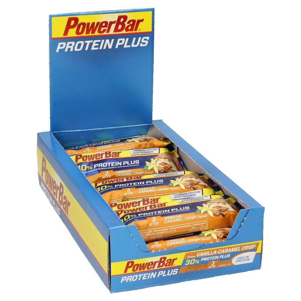15 X Protein Plus 30% Bar 55 G - Powerbar - Barrette Per Il Recupero - Vanilla - Caramel Crisp - Foto 1